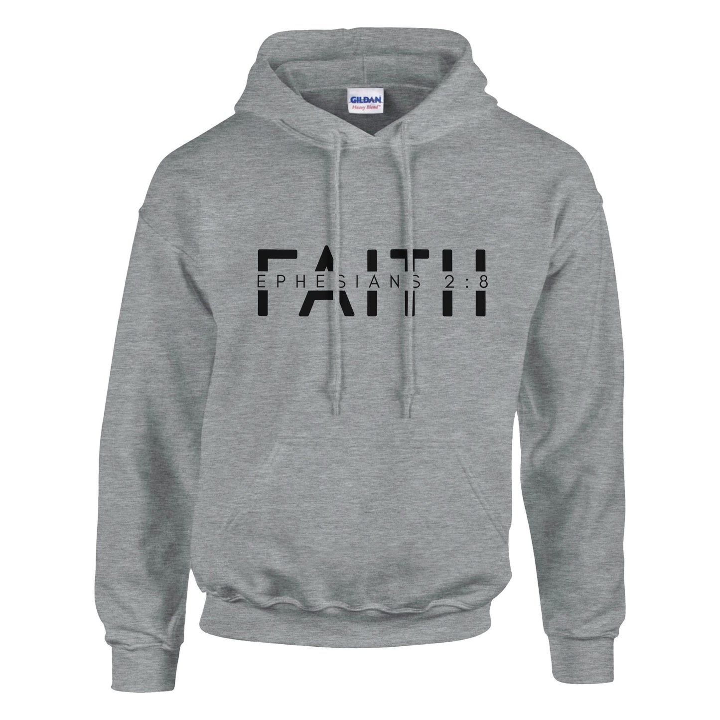 Ephesians Classic Unisex Pullover Hoodie | Gildan® 18500A heavy blend hoodie. Crafted from a soft blend of 50% cotton and 50% polyester.
Features a double-lined hood with matching drawstring.
The fabric's air jet yarn offEphesians Classic Unisex Pullover Hoodie